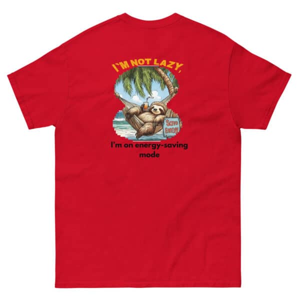 “Energy-Saving Mode” Sloth Tee - Image 2