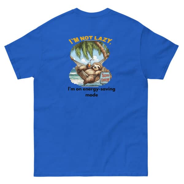 “Energy-Saving Mode” Sloth Tee - Image 6